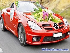 Cho thuê xe cưới Mercedes mui trần