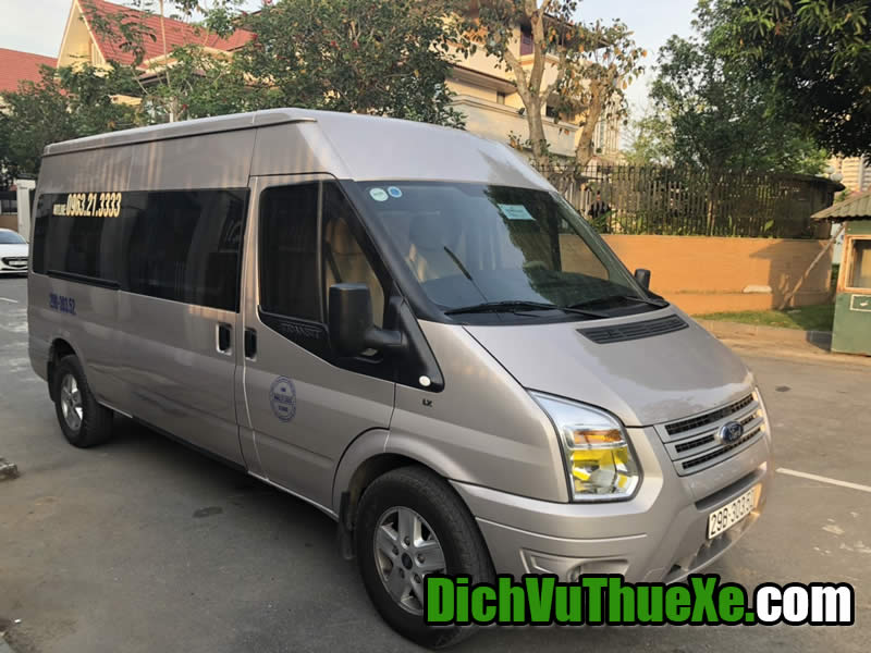 Cho thuÃª xe Ford Transit du lá»ch biá»n CÃ´ TÃ´