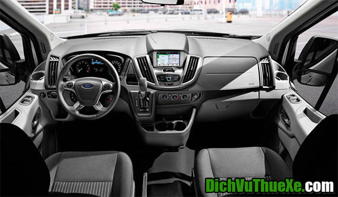 Cho thuê xe 16 chỗ Ford Transit đi du lịch đền ông Bảy