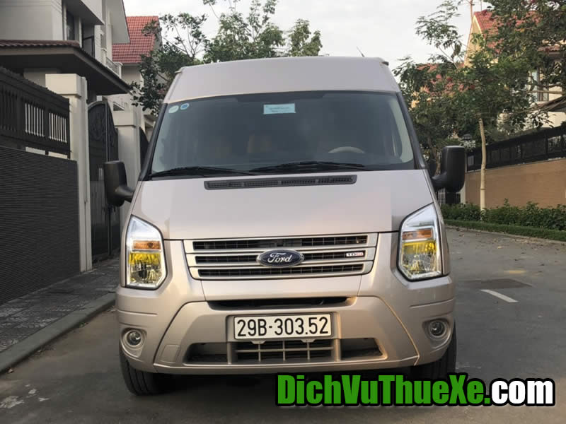 Cho  thuê xe du lịch 16 chỗ Ford Transit đi Phủ Giầy