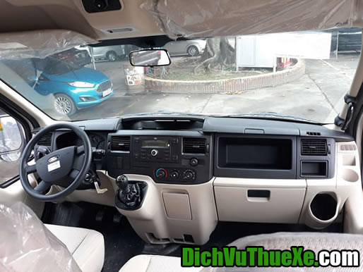 Cho thuê xe 16 chỗ Ford Transit đi du lịch đền ông Bảy