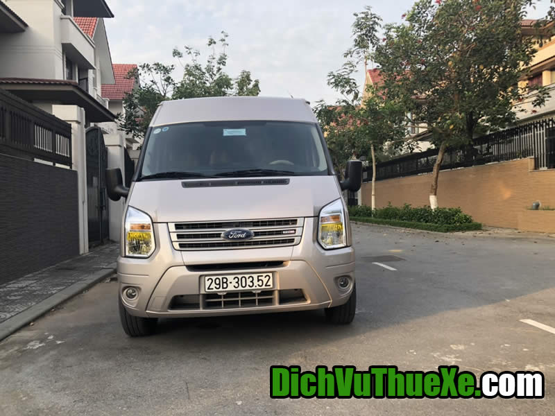 Cho  thuê xe du lịch 16 chỗ Ford Transit đi Phủ Giầy