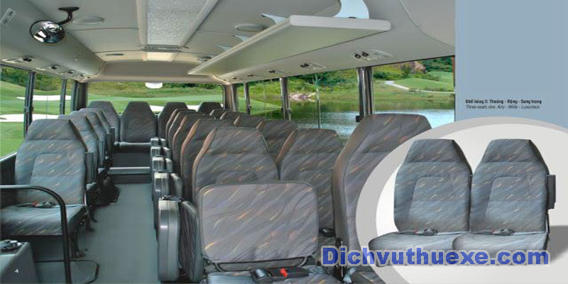 Cho thuê xe du lịch 29 chỗ Hyundai county đi Côn Sơn Kiếp Bạc, dịch vụ uy tín, giá cạnh tranh